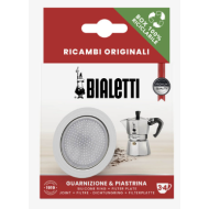 Bialetti - Replacement Silicone Gasket and Filter Plate- Moka Induction 3-4 Cup Bialetti - Replacement Silicone Gasket and Filter Plate- Moka Induction 3-4 Cup