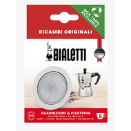Bialetti - Replacement Silicone Gasket and Filter Plate - Moka Induction 6 Cup