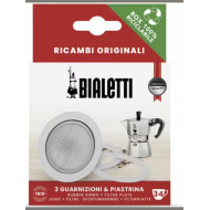 Bialetti - Replacement Rubber Gasket and Filter Plate  3-4 Cup