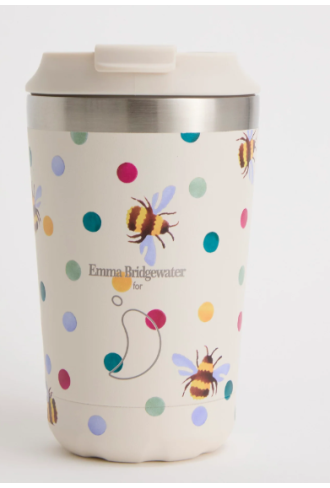 Chilly's Coffee Cup 340ml Emma Bridgewater - Polka Dots & Bees 