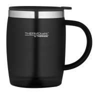 THERMOS THERMOCAFE 450 ML PLASTIC AND STAINLESS STEEL DESK MUG Black THERMOS THERMOCAFE 450 ML PLASTIC AND STAINLESS STEEL DESK MUG Black