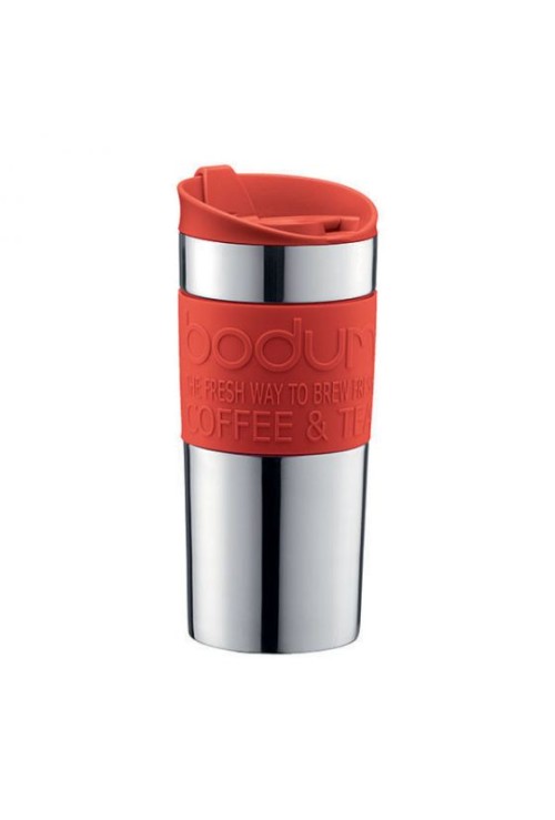 BODUM TRAVEL MUG VACUUM 12OZ Red BODUM TRAVEL MUG VACUUM 12OZ Red