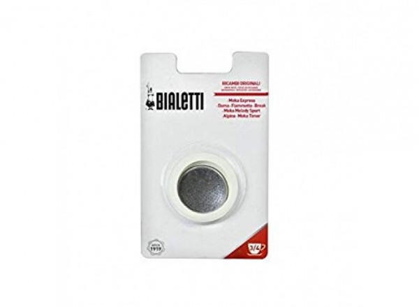 Bialetti Rubber Seals Filter Plate for 3 Cup Moka Dama Break Models Bialetti Rubber Seals Filter Plate for 3 Cup Moka Dama Break Models