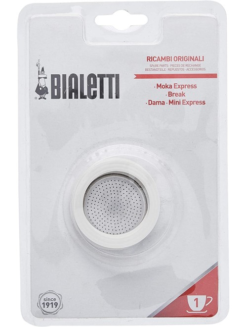 Bialetti 3 Gasket + 1 Filter plate 1 Cup Bialetti 3 Gasket + 1 Filter plate 1 Cup
