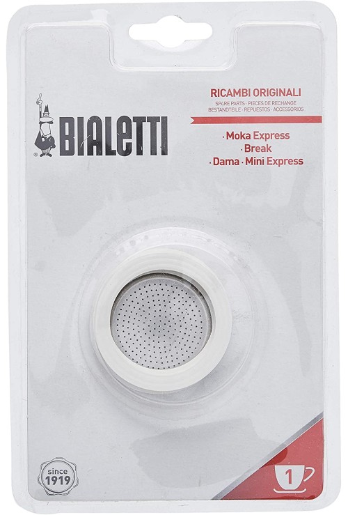 Bialetti 3 Gasket + 1 Filter plate 1 Cup