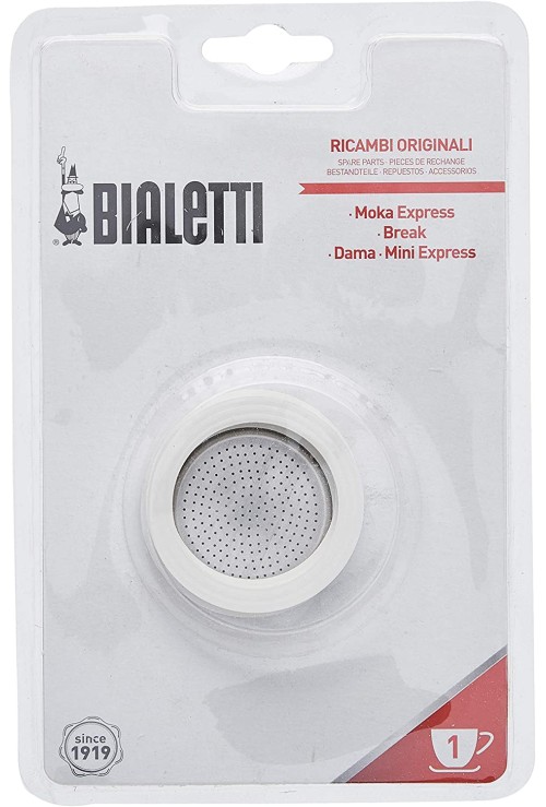 Bialetti 3 Gasket + 1 Filter plate 1 Cup Bialetti 3 Gasket + 1 Filter plate 1 Cup