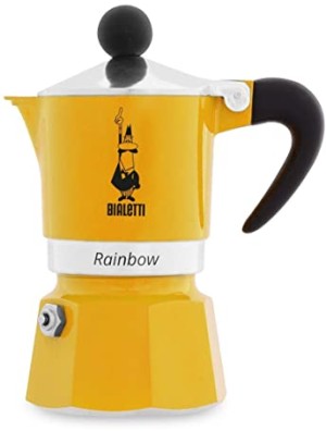 Bialetti Rainbow 1 cup Moka Pot Yellow
