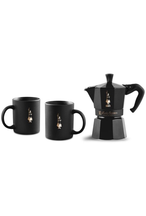 Bialetti Moka Express 6 Cup & Mugs Matt black Special edition Bialetti Moka Express 6 Cup & Mugs Matt black Special edition