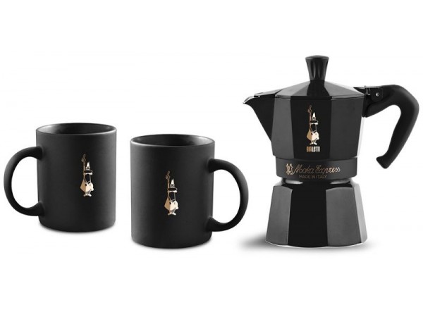 Bialetti Moka Express 6 Cup & Mugs Matt black Special edition Bialetti Moka Express 6 Cup & Mugs Matt black Special edition