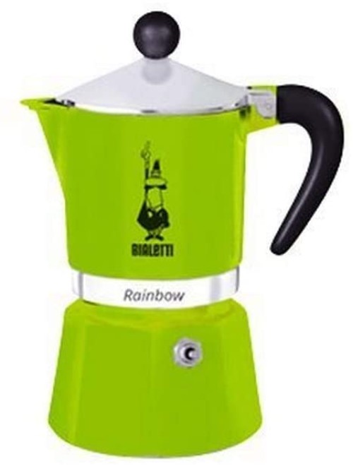 Bialetti Moka Pot 3 Cup Green Bialetti Moka Pot 3 Cup Green
