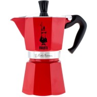 Bialetti Moka Pot 6 Cup Coffee Maker Red