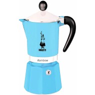 Bialetti Rainbow 6 cup Moka Pot Blue