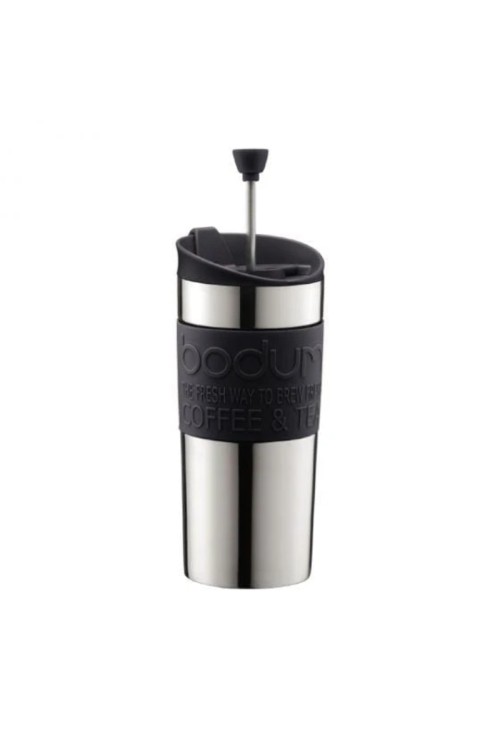 Bodum TRAVEL PRESS Vacuum stainless steel,12 oz Black Bodum TRAVEL PRESS Vacuum stainless steel,12 oz Black