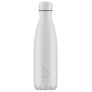 Chilly's Bottle All White  500ml  Stainless Steel