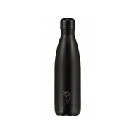 Chilly's Bottle Mono All Black 500ml  Stainless Steel