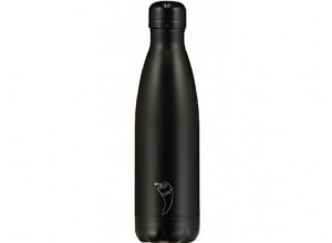 Chilly's Bottle Mono All Black 500ml  Stainless Steel