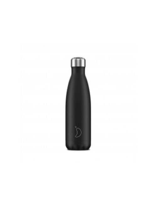 Chilly's Bottle Mono Black 500ml Stainless Steel Chilly's Bottle Mono Black 500ml Stainless Steel