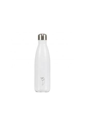 Chilly's Bottle Mono White 500ml stainless Steel