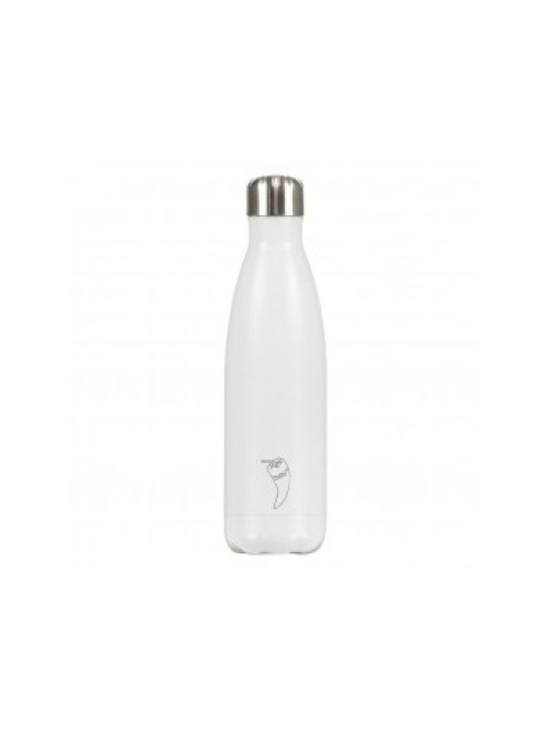 Chilly's Bottle Mono White 500ml stainless Steel