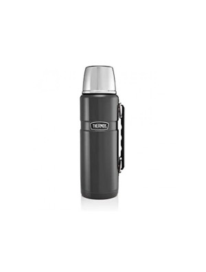 Thermos King Flask Stainless Steel Gunmetal 1.2L