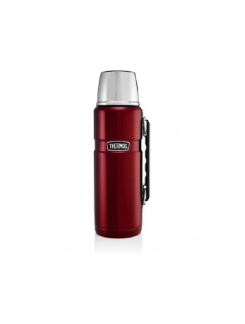 Thermos King Flask Stainless Steel Red 1.2L Thermos King Flask Stainless Steel Red 1.2L