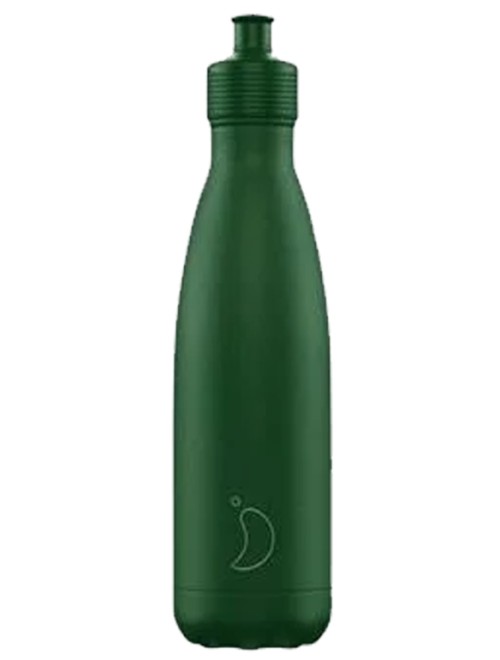 Chilly's Bottle 500Ml Sports Bottle Matte Green 
