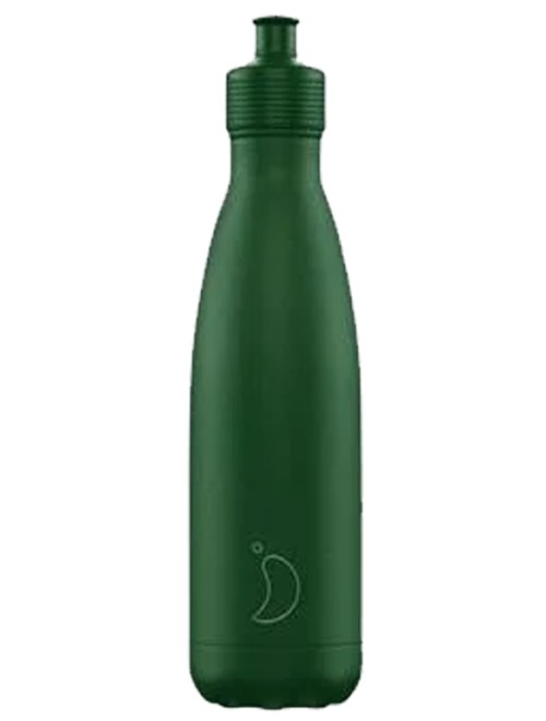 Chilly's Bottle 500Ml Sports Bottle Matte Green Chilly's Bottle 500Ml Sports Bottle Matte Green
