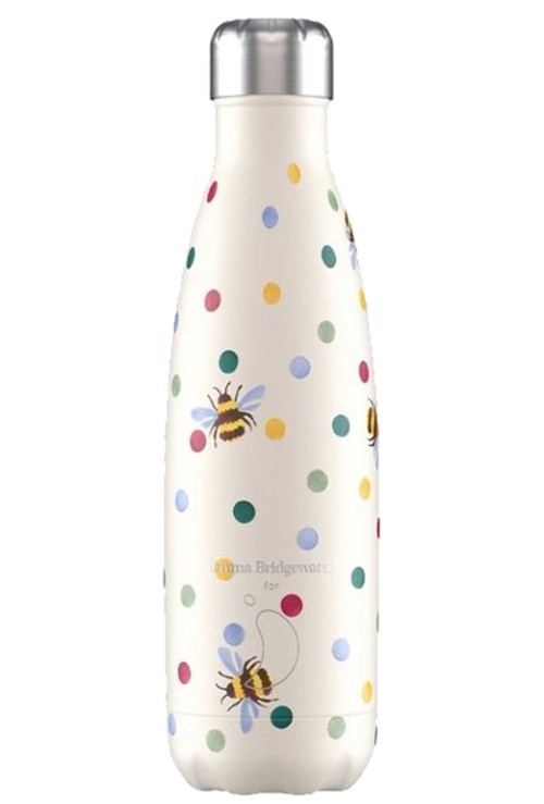 Chilly's Bottle 500ml Emma Bridge Water Polka dot Bees 