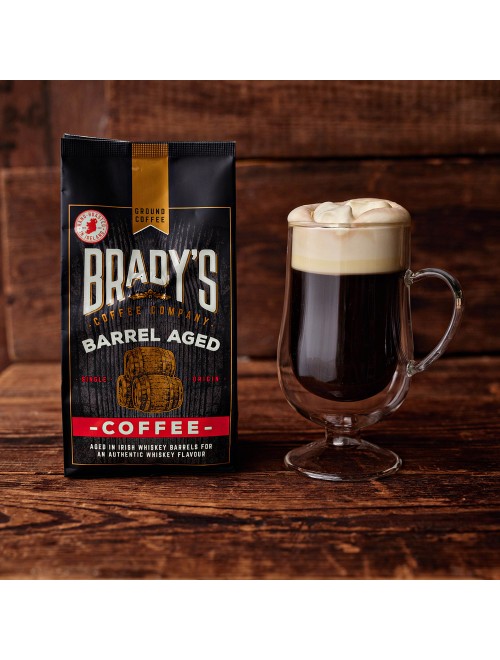 Brady's Coffee Barrel Aged Irish Whiskey Coffee 227g Ground Coffee Brady's Coffee Barrel Aged Irish Whiskey Coffee 227g Ground Coffee