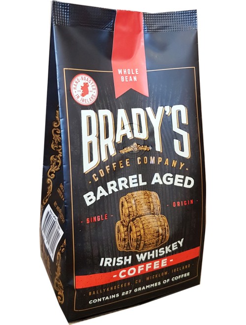 Brady's Coffee Barrel Aged Irish Whiskey Coffee 227g Whole Bean Brady's Coffee Barrel Aged Irish Whiskey Coffee 227g Whole Bean