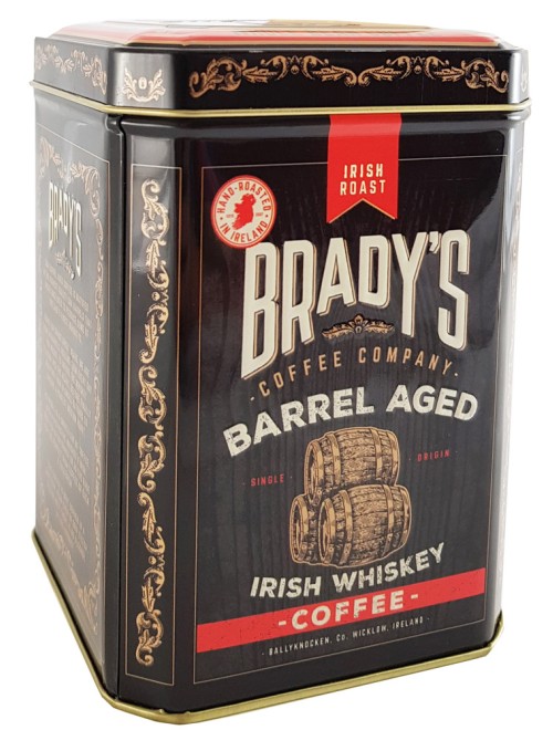 Brady's Coffee Barrel Aged Irish Whiskey Coffee 227g Whole Bean Tin Brady's Coffee Barrel Aged Irish Whiskey Coffee 227g Whole Bean Tin