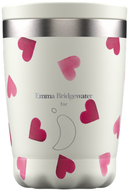Chilly's 340ML Coffee Cup Emma Bridgewater Hearts 340ml
