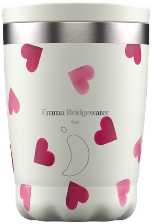 Chilly's 340ML Coffee Cup Emma Bridgewater Hearts 340ml Chilly's 340ML Coffee Cup Emma Bridgewater Hearts 340ml