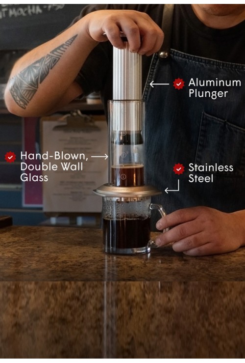 Aeropress Premium Coffee Press Stainless Steel Aeropress Premium Coffee Press Stainless Steel