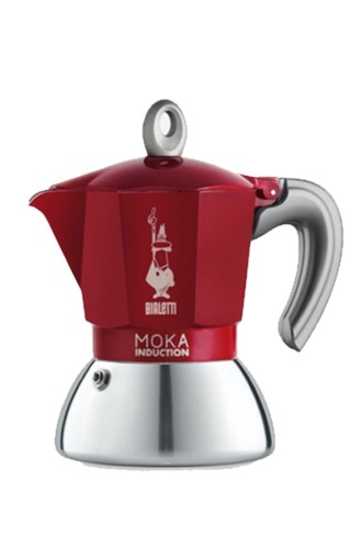 Bialetti 6944 Moka Induction 6 Cup Edition Red