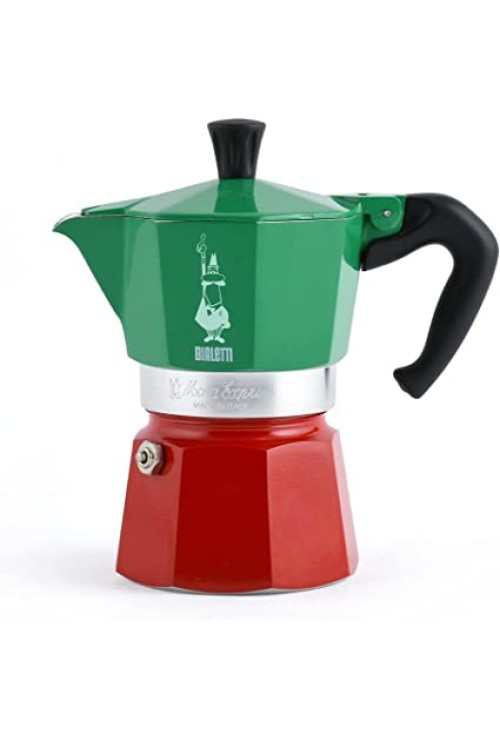 Bialetti Moka Tricolour Moka Express 6 Cup 