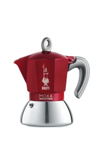 Bialetti 6944 Moka Induction 4 Cup Edition Red Bialetti 6944 Moka Induction 4 Cup Edition Red