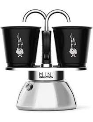 Bialetti Mini Express 2 Cup Induction Black Incl 2 Cups 