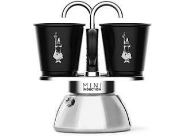 Bialetti Mini Express Cup Induction Black Incl Cups