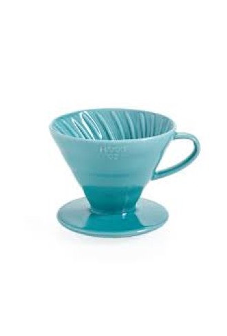 Hario V60 Ceramic Coffee Dripper Turquoise - Size 02