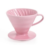 Hario V60 Ceramic Coffee Dripper Pink - Size 02