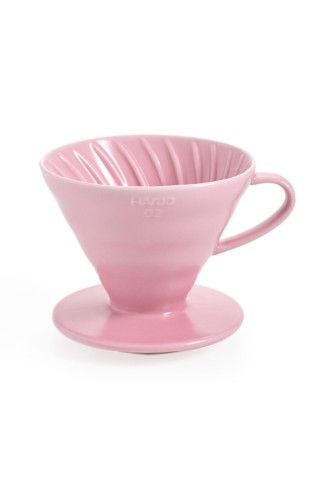 Hario V60 Ceramic Coffee Dripper Pink - Size 02