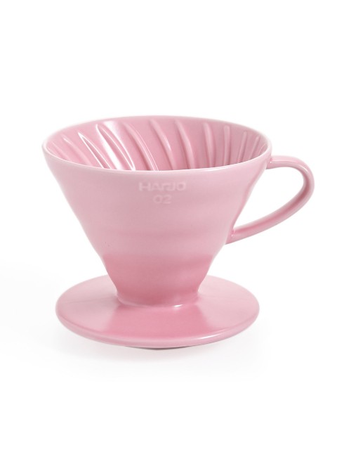 Hario V60 Ceramic Coffee Dripper Pink - Size 02