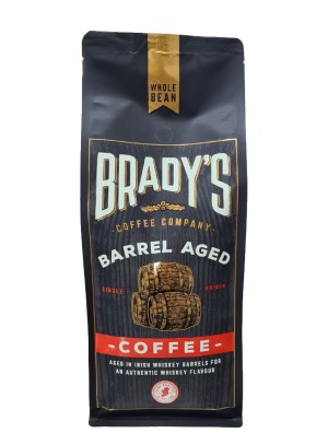 Brady's Coffee Barrel Aged Irish Whiskey Coffee 1KG Whole Bean