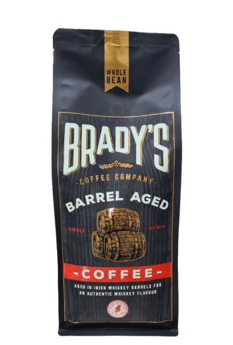 Brady's Coffee Barrel Aged Irish Whiskey Coffee 1KG Whole Bean