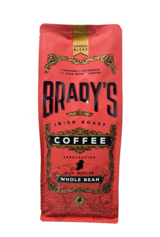 Brady's Coffee Espresso Blend 1kg Wholebean Subscription