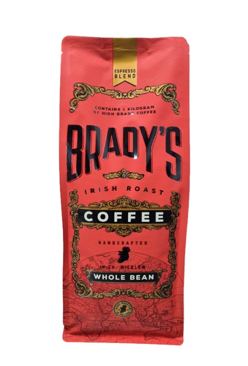 Brady's Coffee Espresso Blend Whole Bean Coffee 1KG 