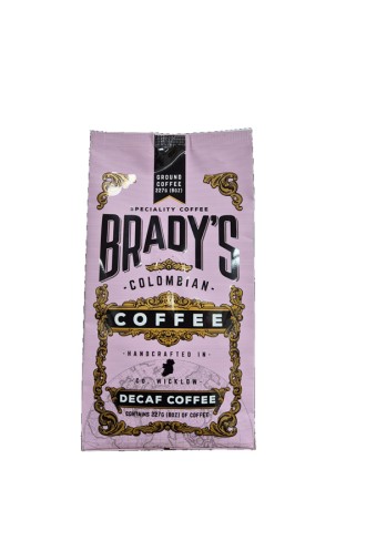 Brady's Coffee Colombian  Decaf Ground 227
