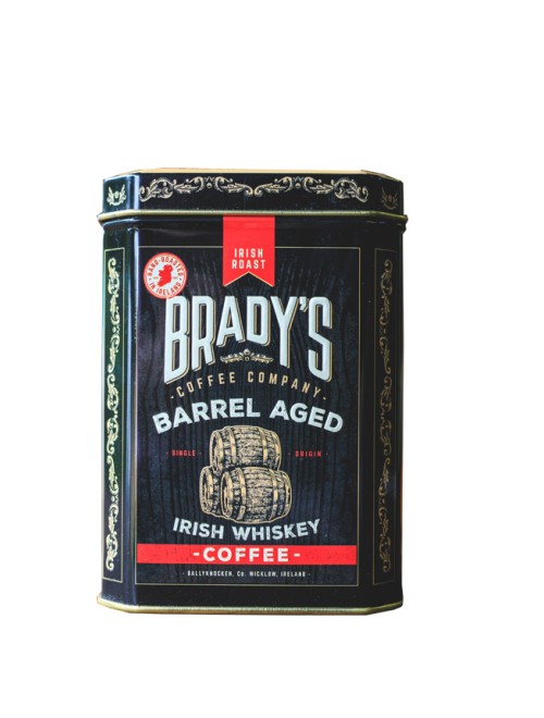 Brady's Coffee Barrel Aged Irish Whiskey Coffee 227g Whole Bean Tin
