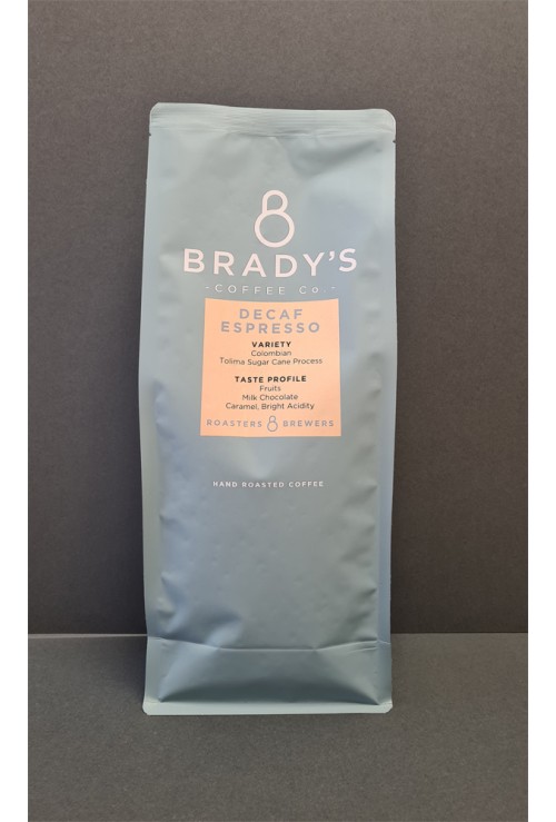 Brady's Coffee Decaf Colombian  1KG bag 